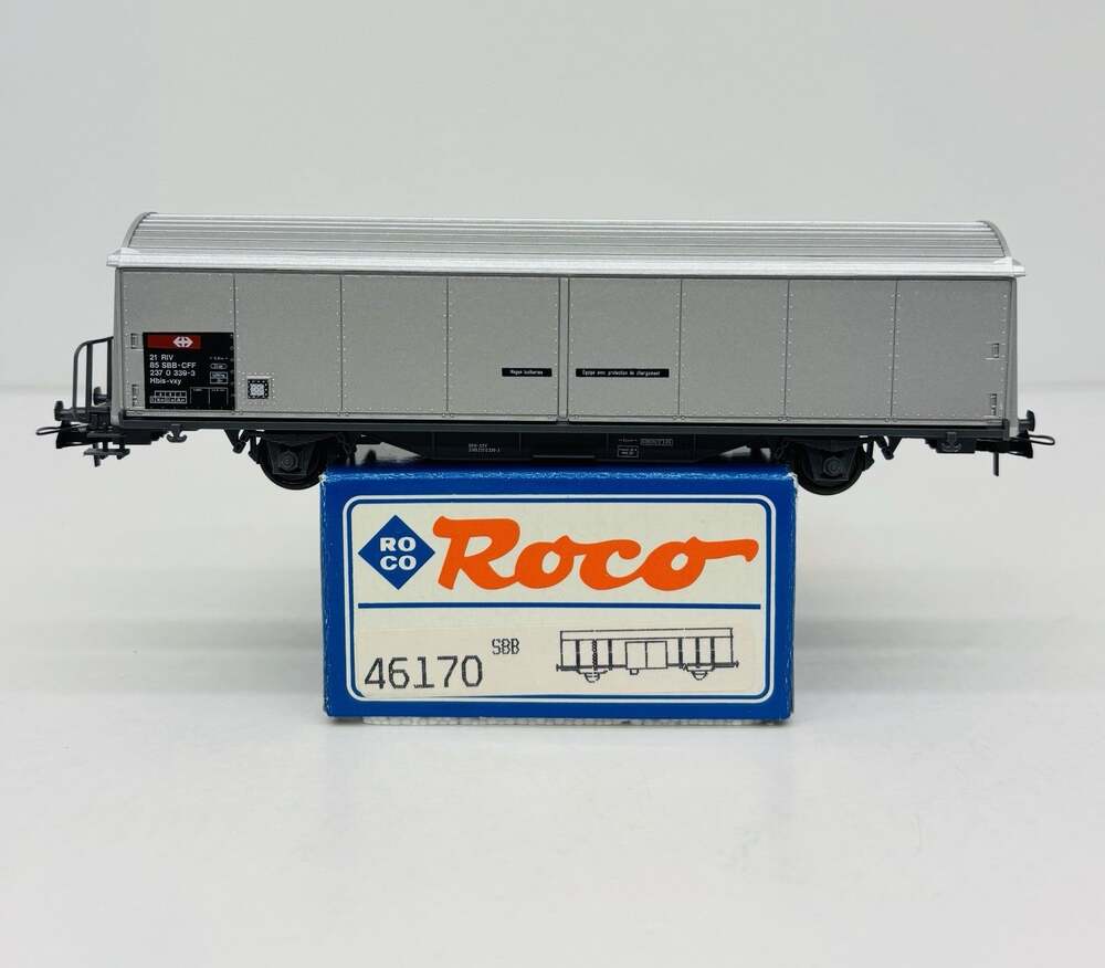 Roco HO Swiss SBB Sliding Wall Boxcar Schiebewandwagen 46170 New